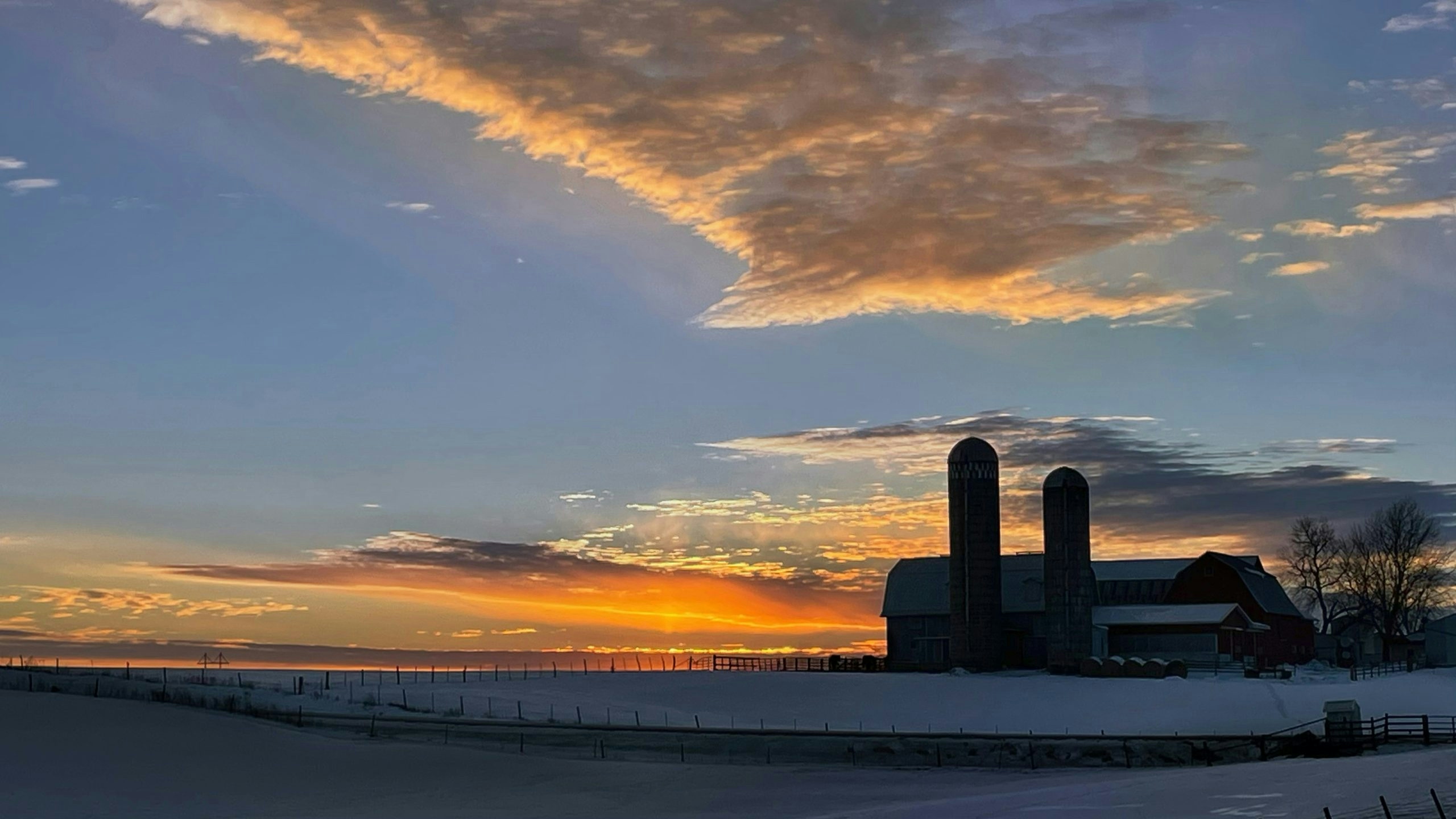 sunset in iowa