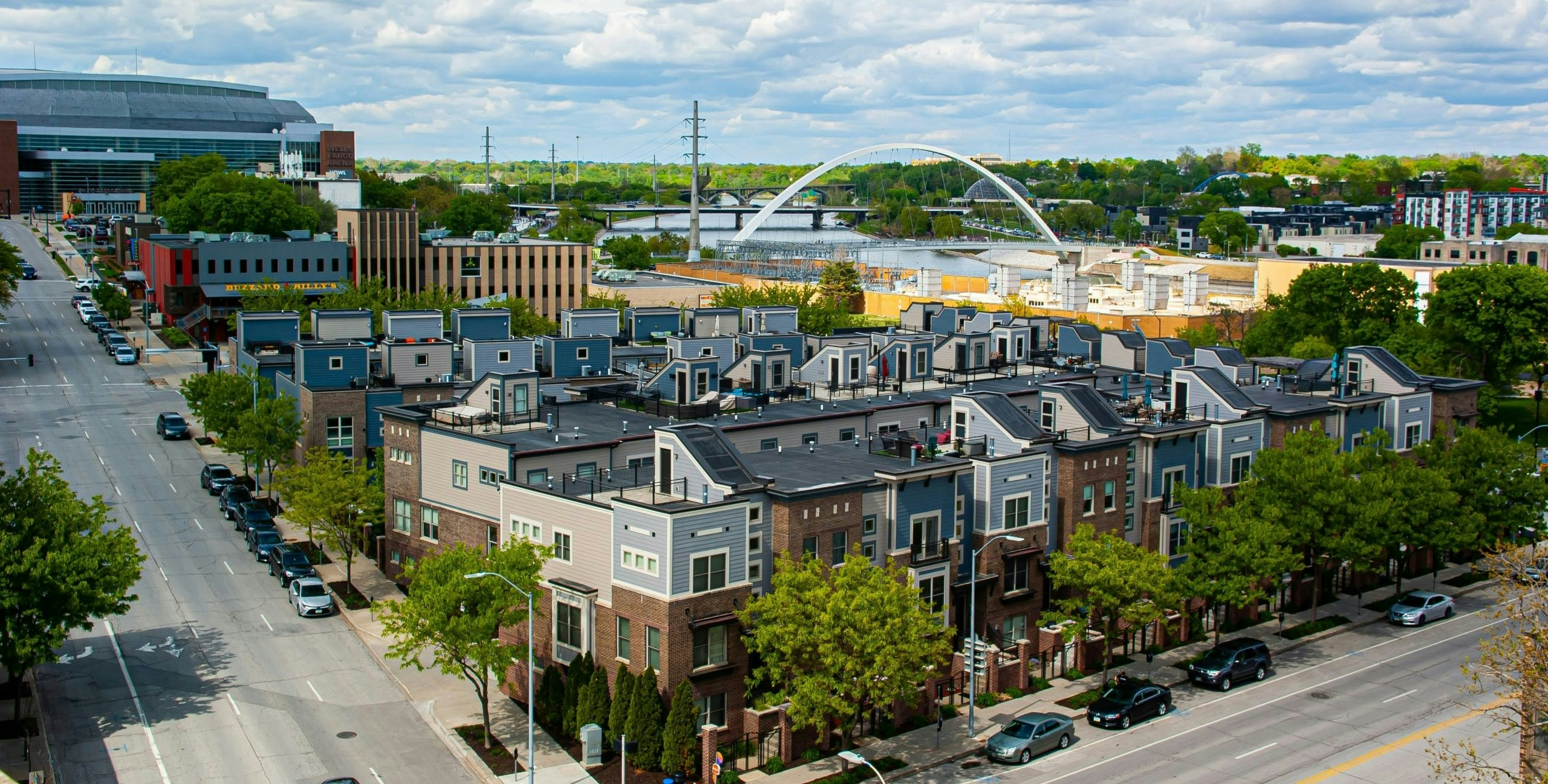 aerial view of iowa