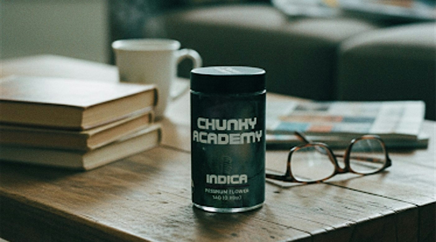 chunky academy jar over a table